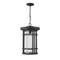 Z-Lite Jordan 1 Light Outdoor Chain Mount Ceiling Fixture, Black And Clear Seedy 570CHXL-BK - alternate 2